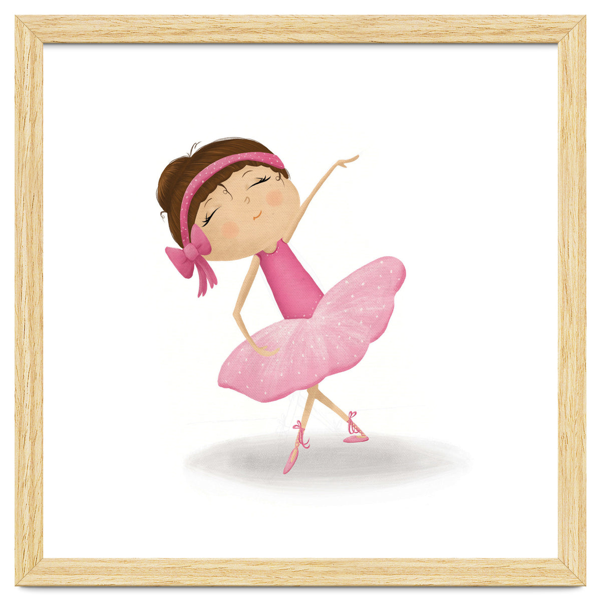Adorable Plie Ballerina Nursery Print