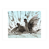 Fighting coots (Print Only) thumbnail