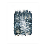 Indigo Blue Botanical Leaves No. 11 (Print Only) thumbnail