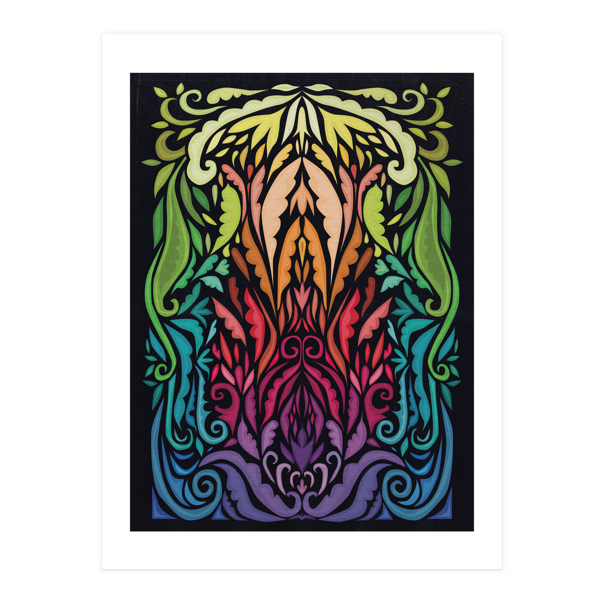 Art Noveau Rainbow (Print Only)