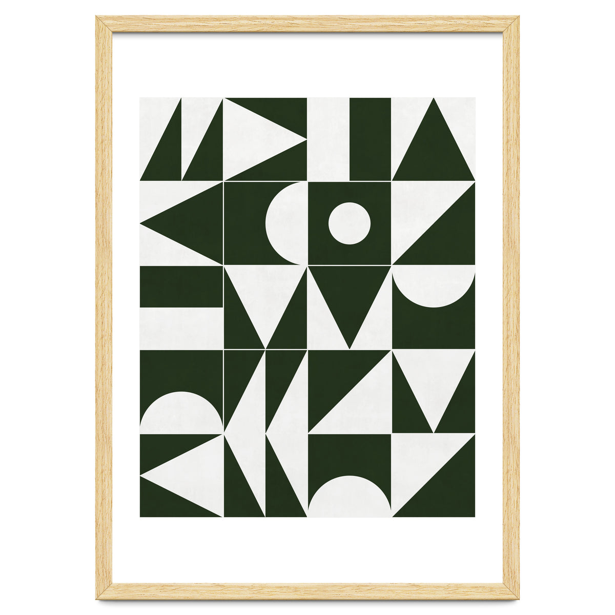 My Favorite Geometric Patterns No.15 - Deep Green