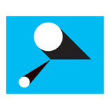 Geometric Shapes No. 46 - blue & black (Print Only) thumbnail