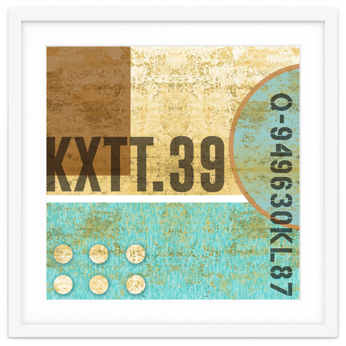 Abstract Industrial Sand And Blue