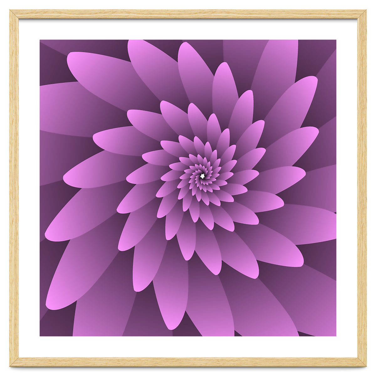 3 D Floral Modern Pink Art