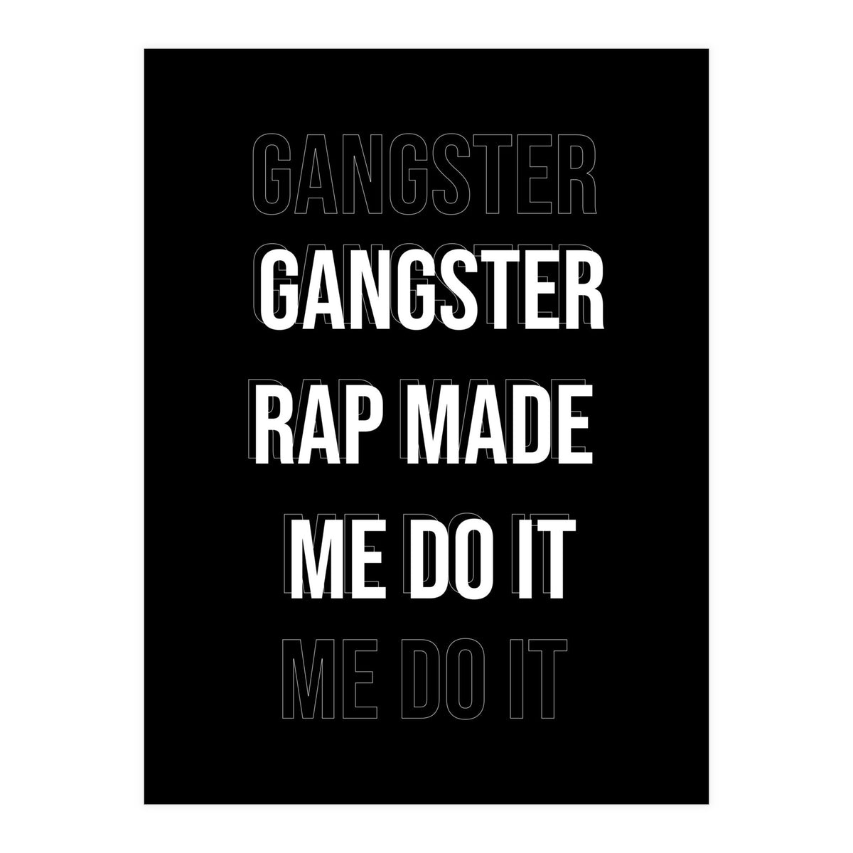 Gangster Rap (Print Only)