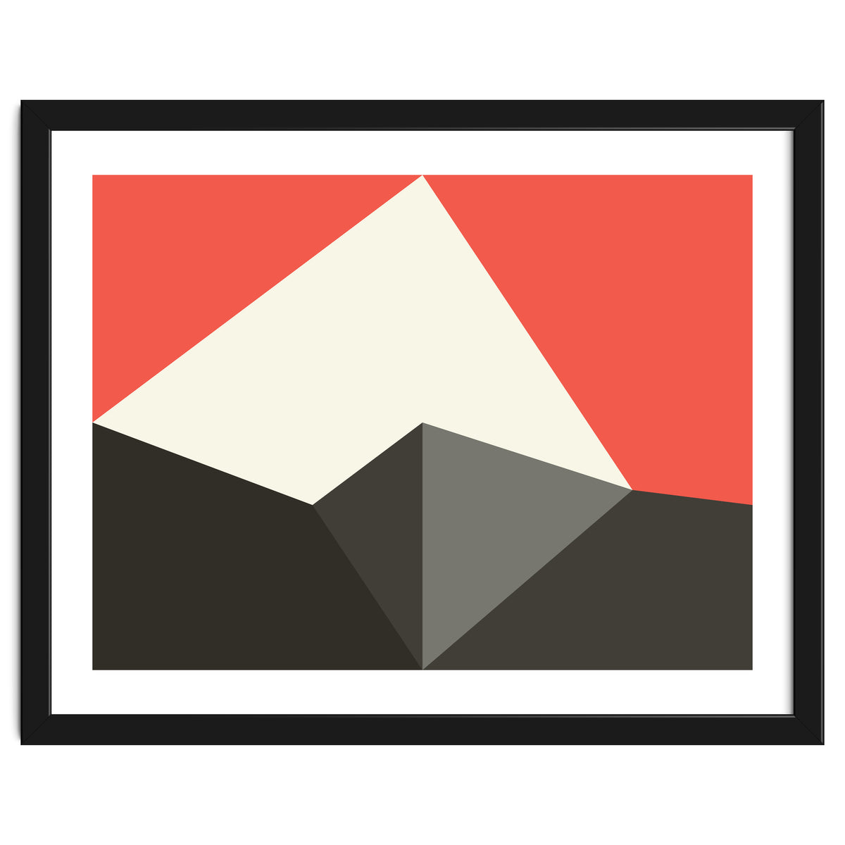 Geometric Shapes No. 77 - pink & grey