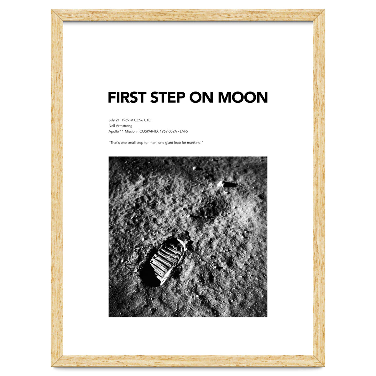 FIRST STEP ON MOON