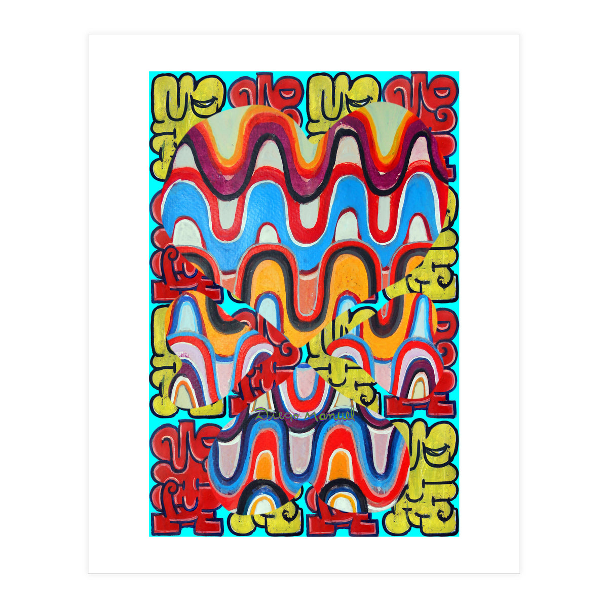 4 Corazones Tapiz 9 (Print Only)