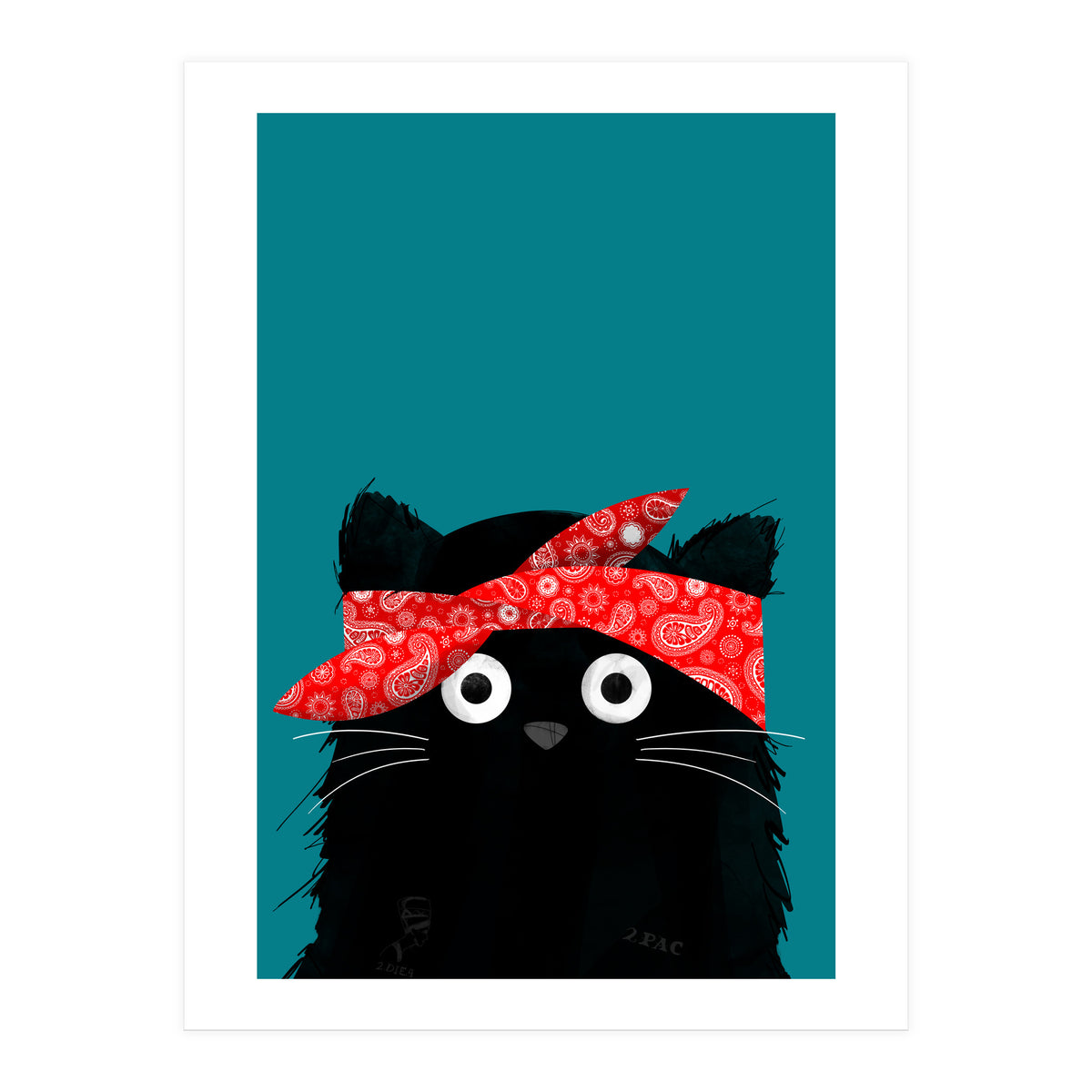 Doozal Cat Tupac (Print Only)