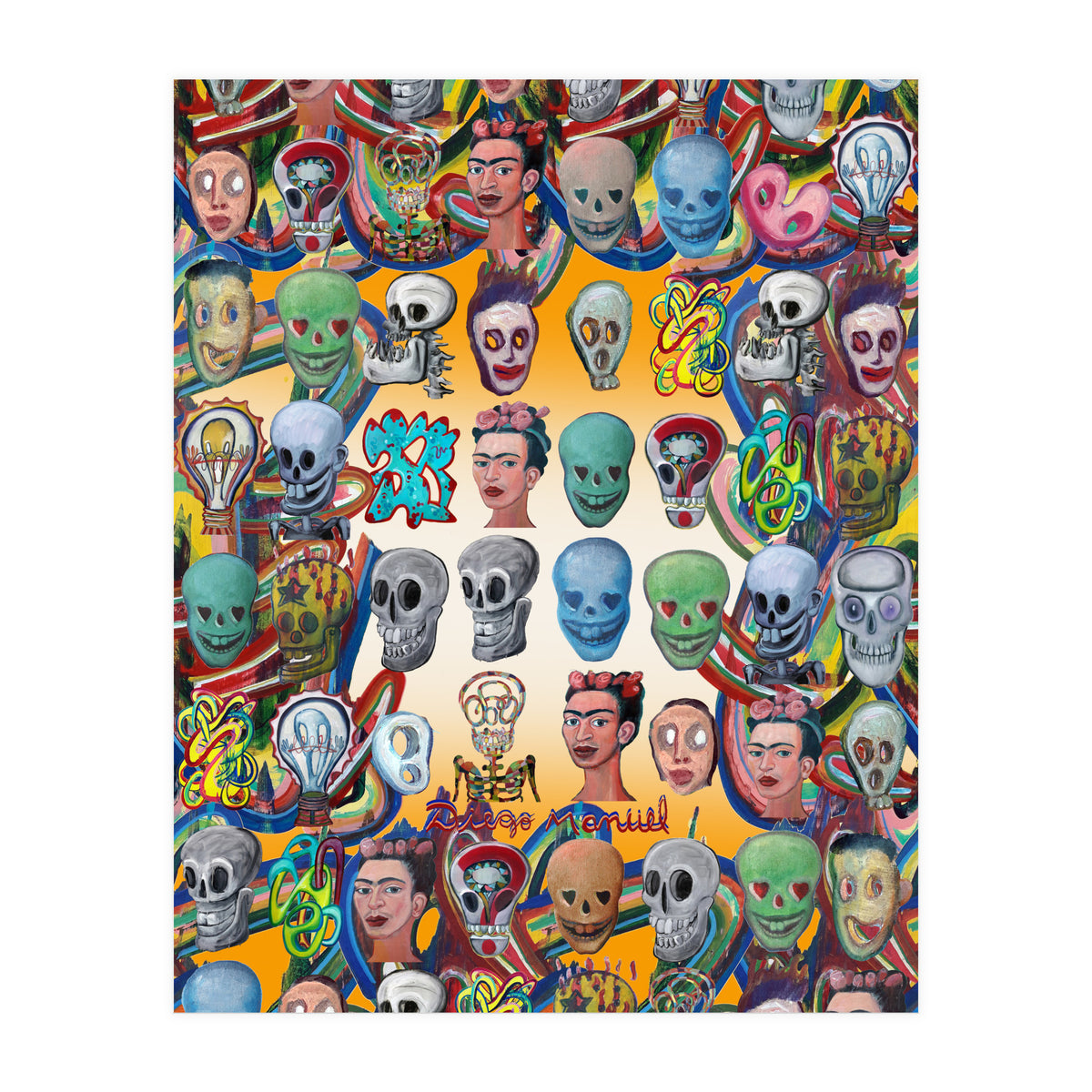 Calaveras Y Graffitis 2 (Print Only)