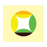 Geometric Shapes No. 21 - yellow, green & orange (Print Only) thumbnail