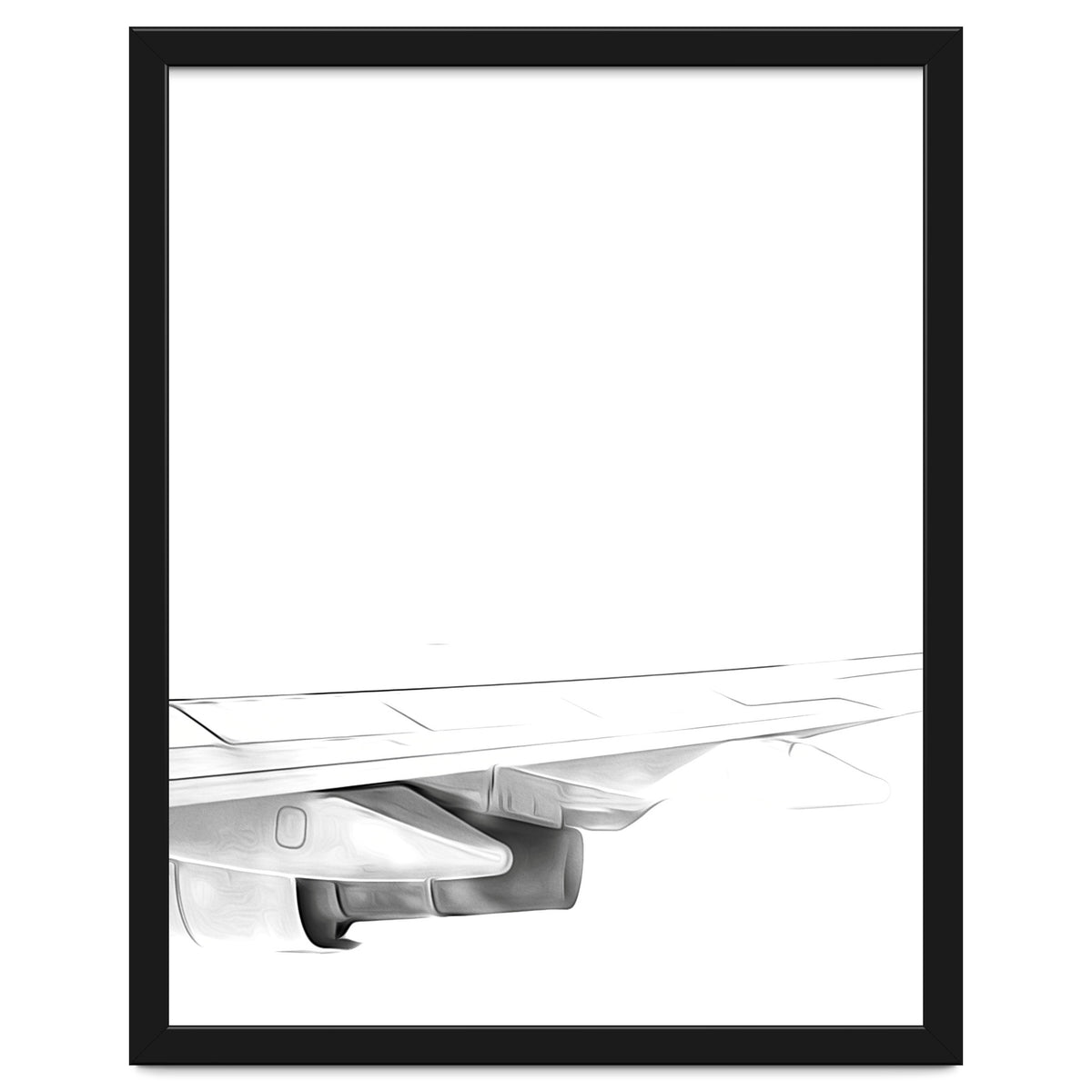 Black and White Airplane