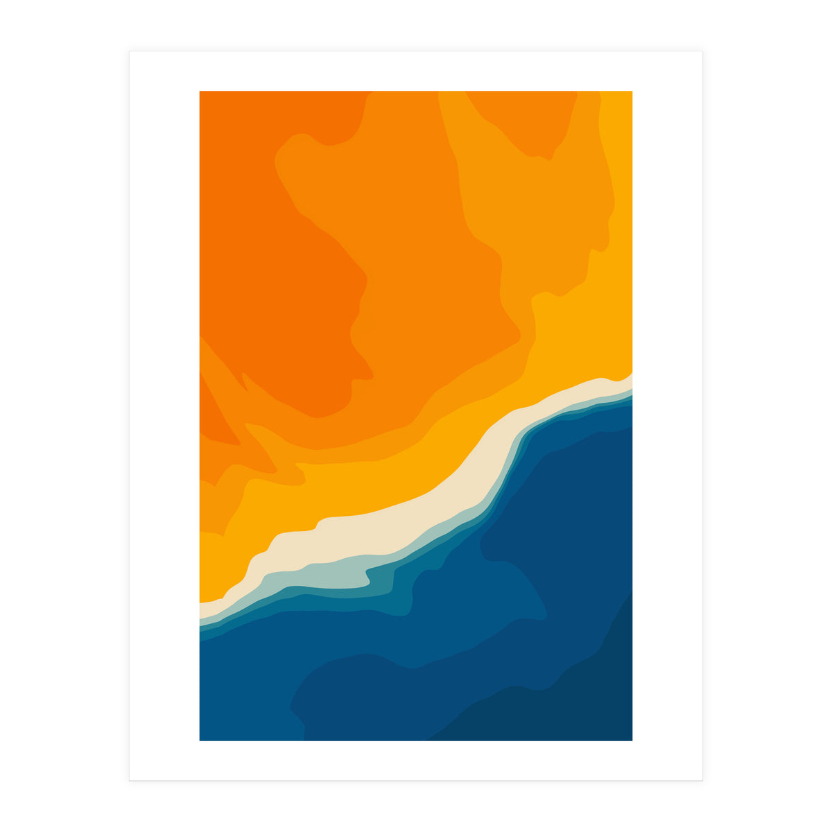 Seascape aerial view (Print Only)