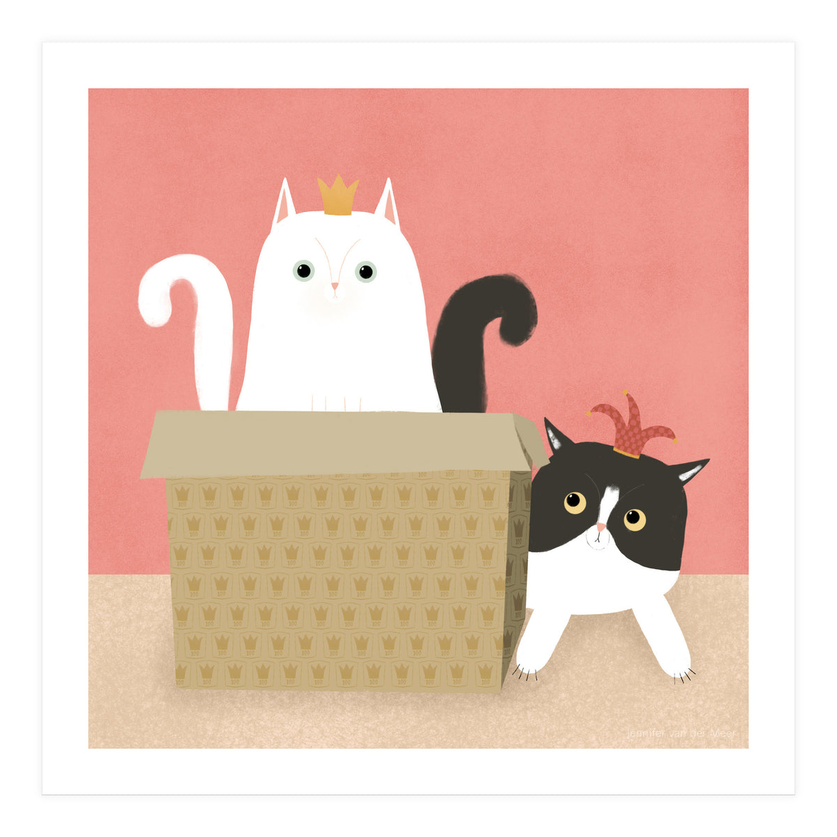 Cat 100: The queen and the jester (Print Only)