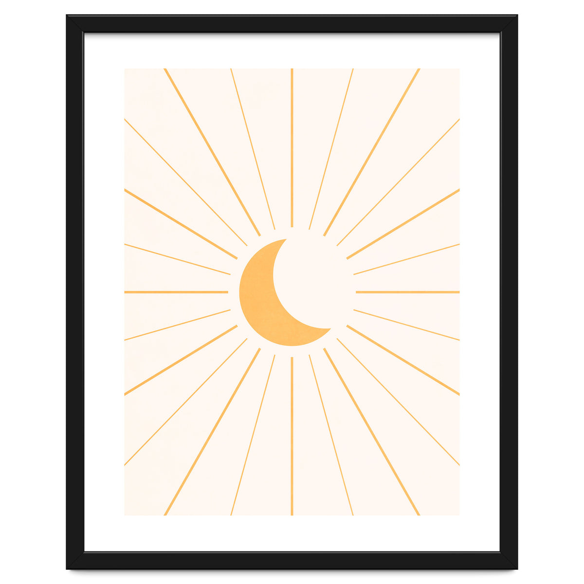 MOON IN LINES - GOLD