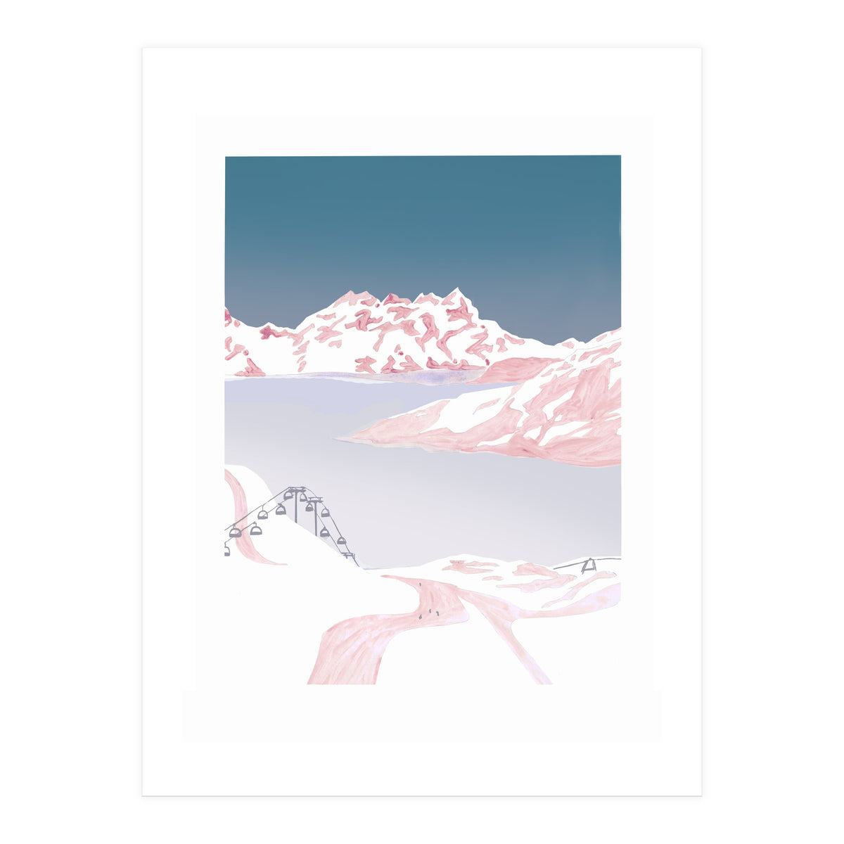 Mountain Love Slopes (Print Only)