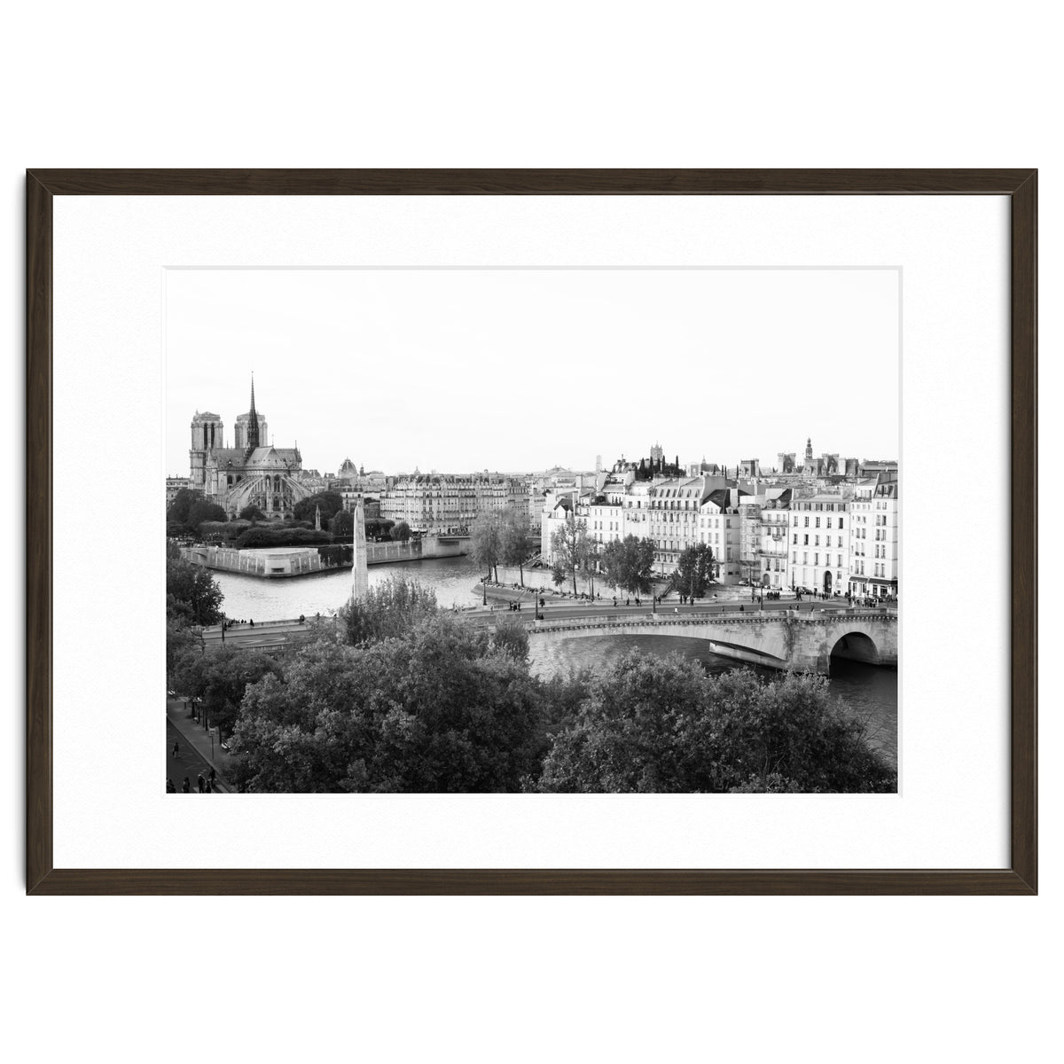 Paris View in Black and White