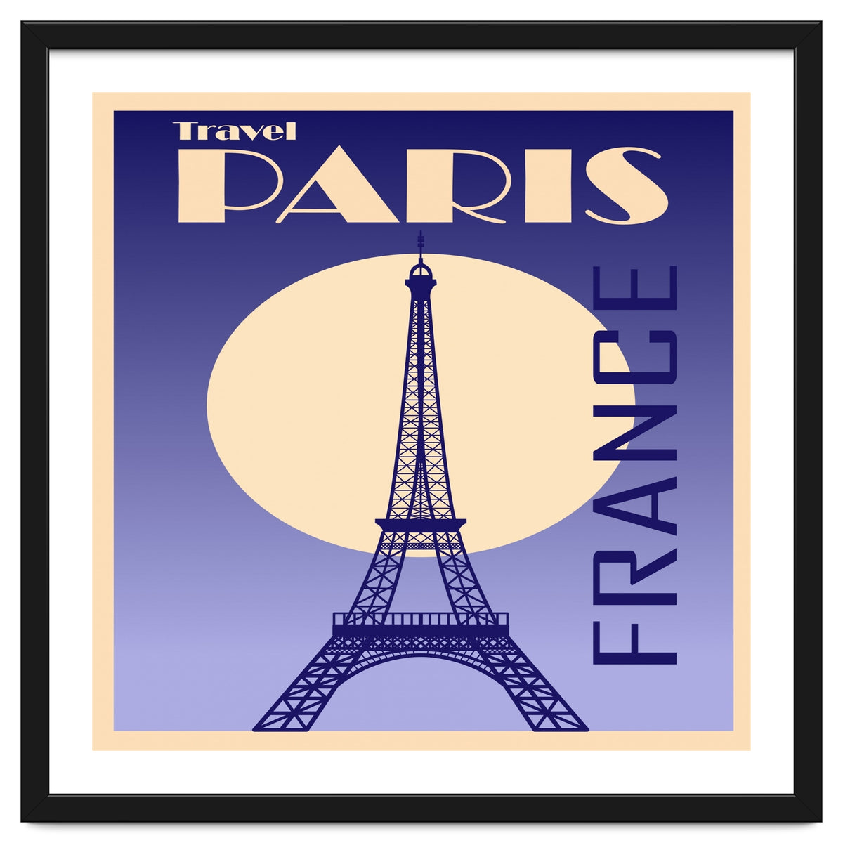 Paris France Travel Poster