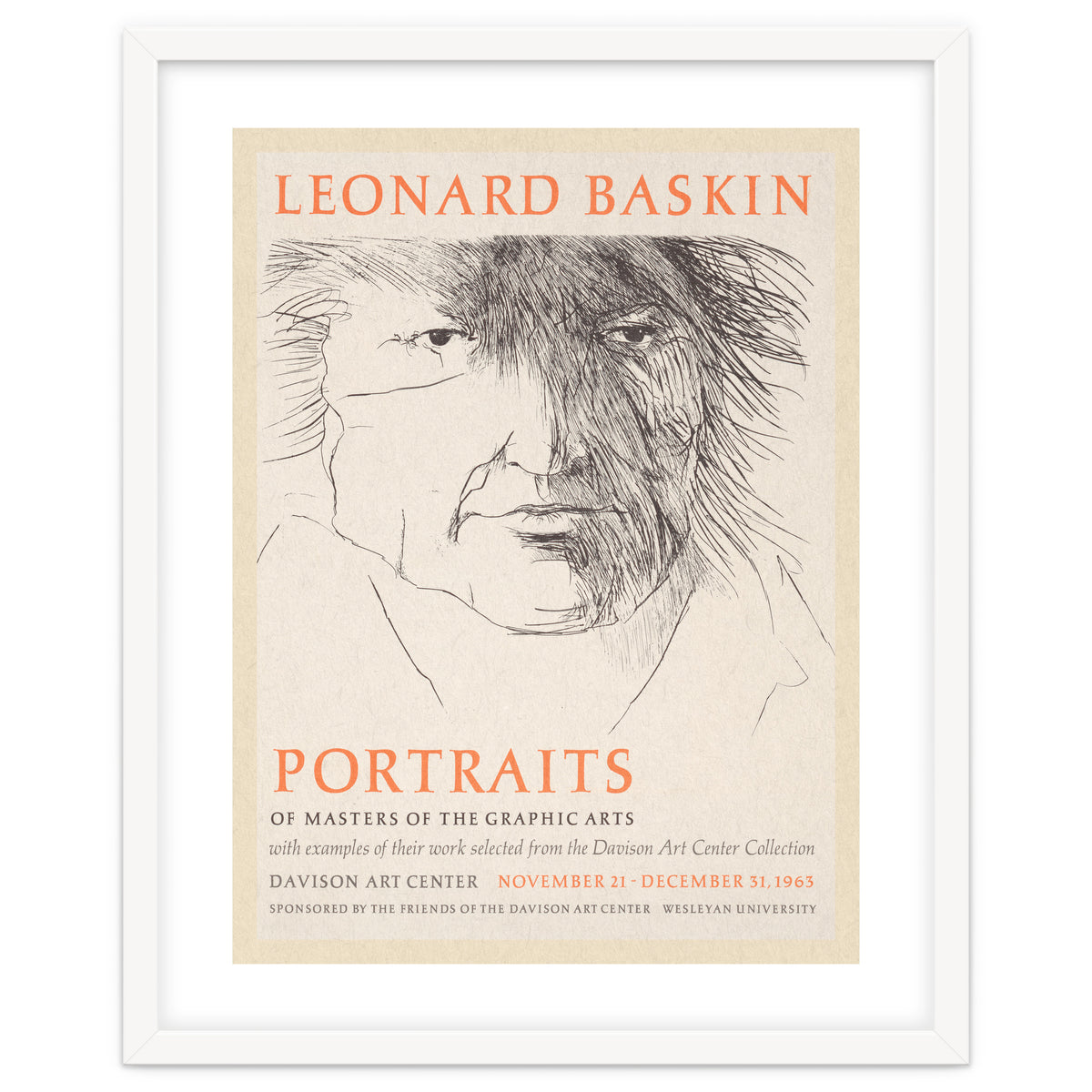Leonard Baskin Portraits Exhibition