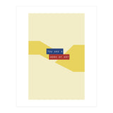 Modern Geometric Minimalist Typography You Are A Work Of Art (Print Only) thumbnail
