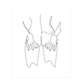hot girl nude line (Print Only) thumbnail