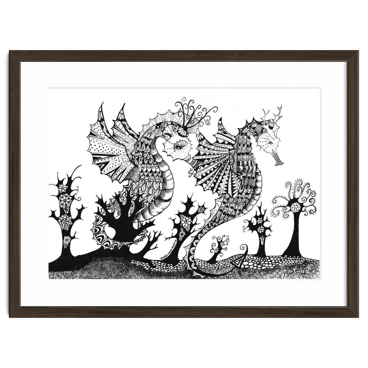 Seahorse Dragons Mystical Home