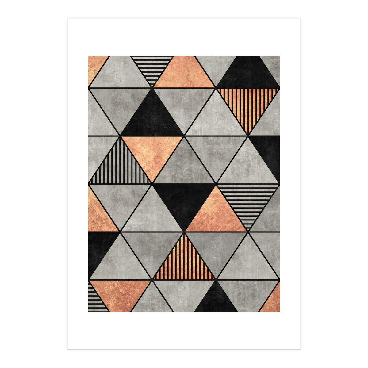 Concrete and Copper Triangles 2 (Print Only)