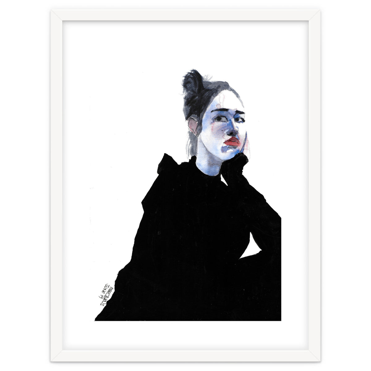 Untitled #48 Woman in a black dress