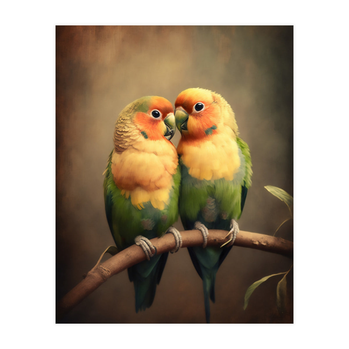 Lovebirds Painting (Print Only)