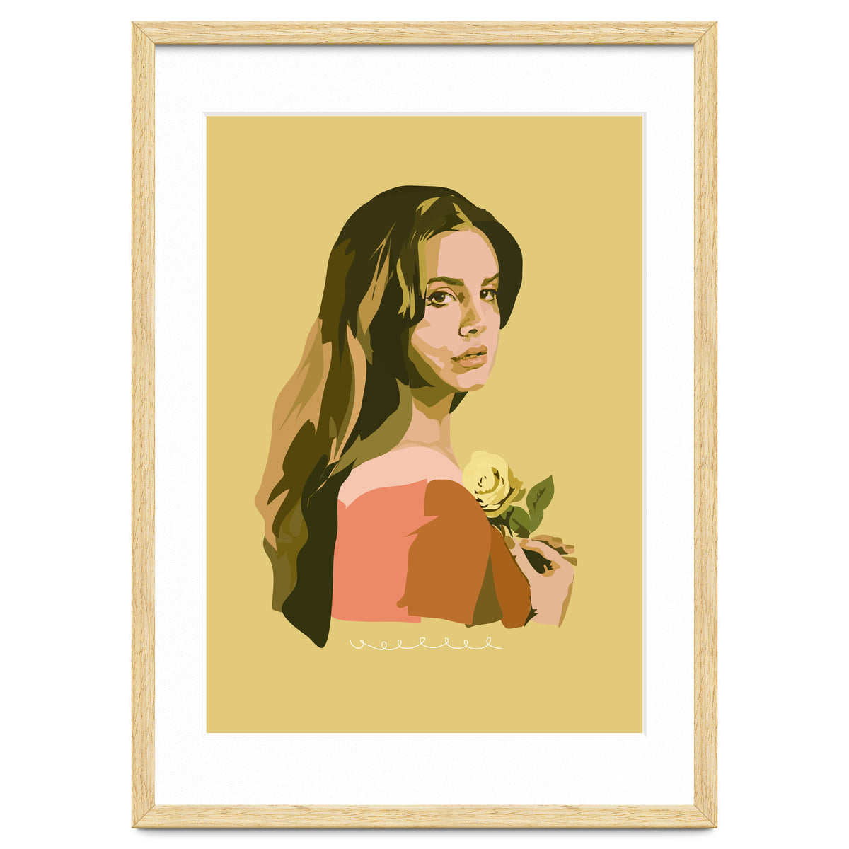 Lana Del Rey With Rose