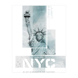 NYC Statue of Liberty | turquoise marble (Print Only) thumbnail