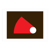 Geometric Shapes No. 51 - red & brown (Print Only) thumbnail