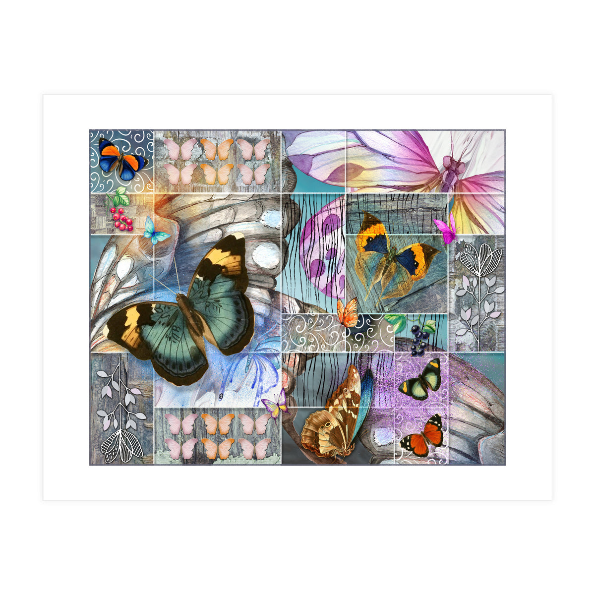 Butterfly Wings Collage (Print Only)
