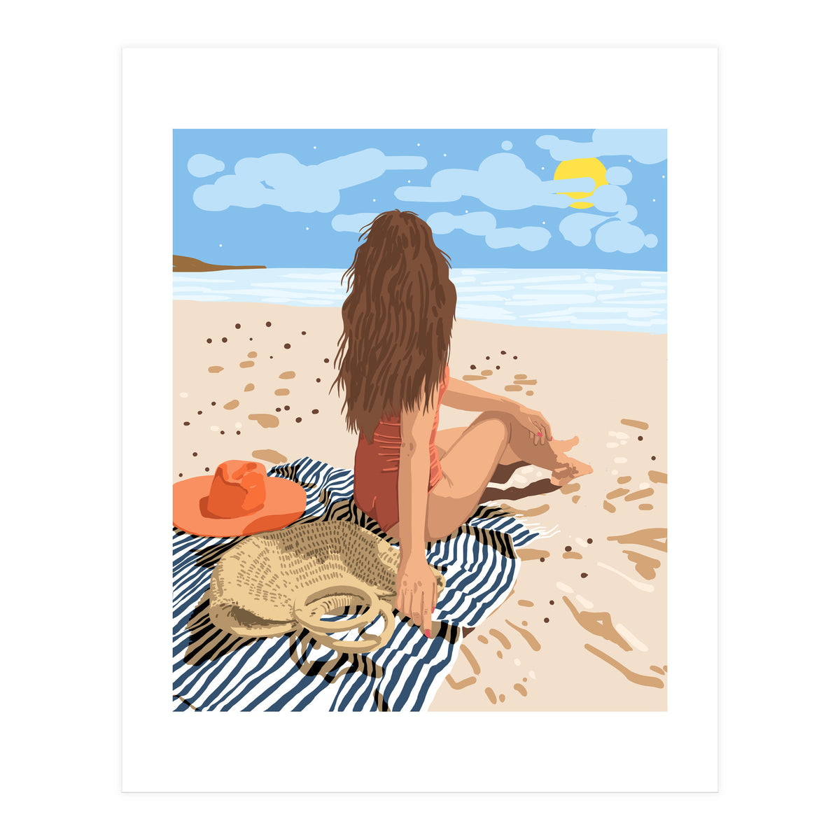 The Art Of Life Is To Live In The Moment (Print Only)