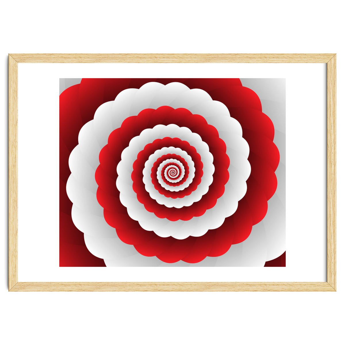 Red Modern Floral Interior Design