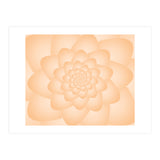 Pastel Colors Flower Pattern Set Orange (Print Only) thumbnail