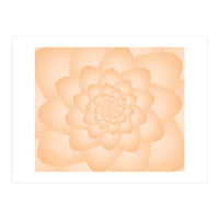 Pastel Colors Flower Pattern Set Orange (Print Only)