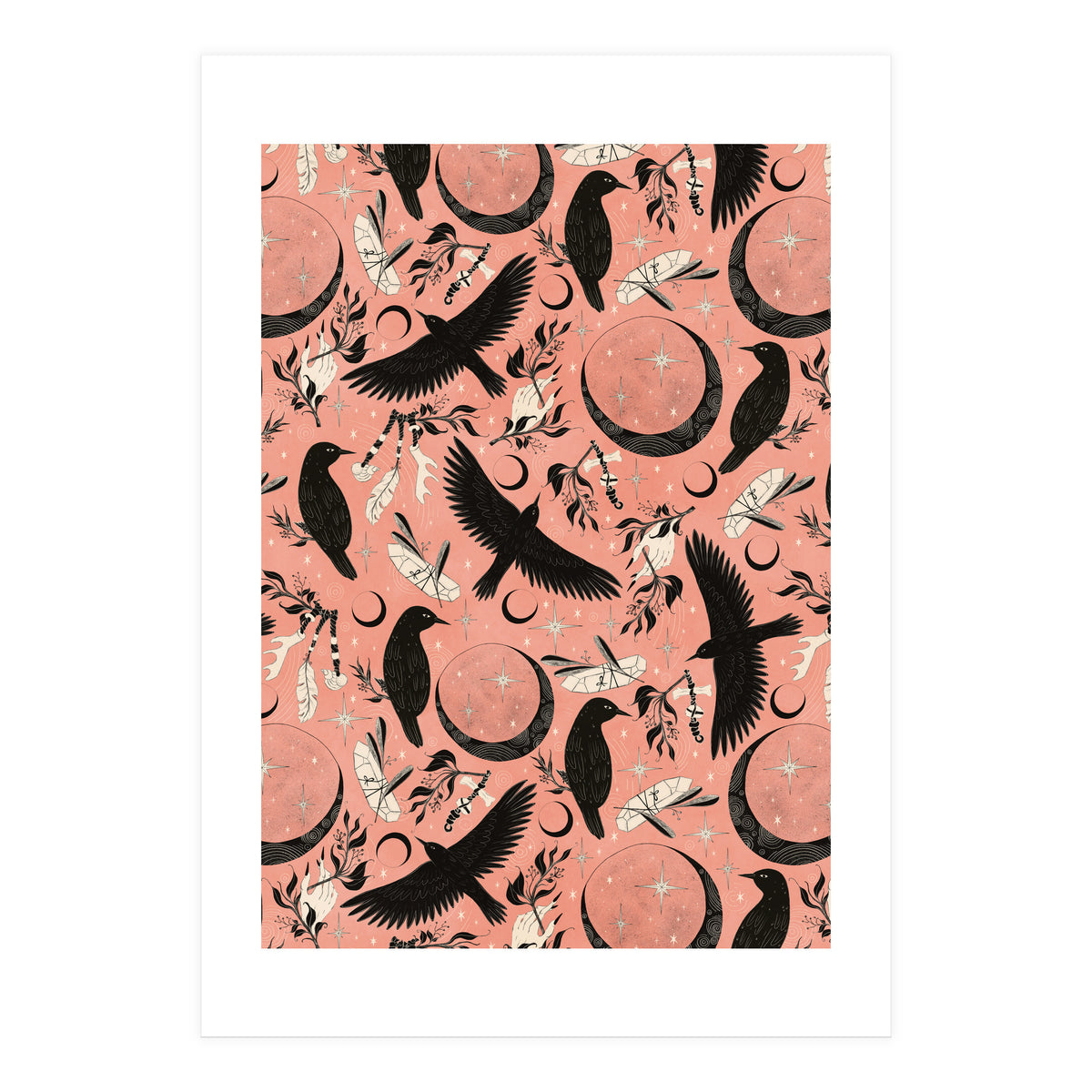 Raven Tarot Pink (Print Only)