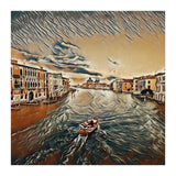 Boat In Venice`s Water Italian Tour Vintage (Print Only) thumbnail