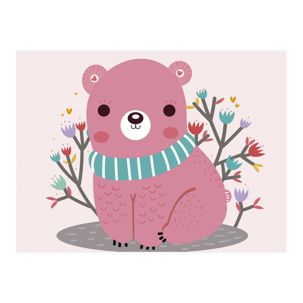 Pink bear (Print Only)