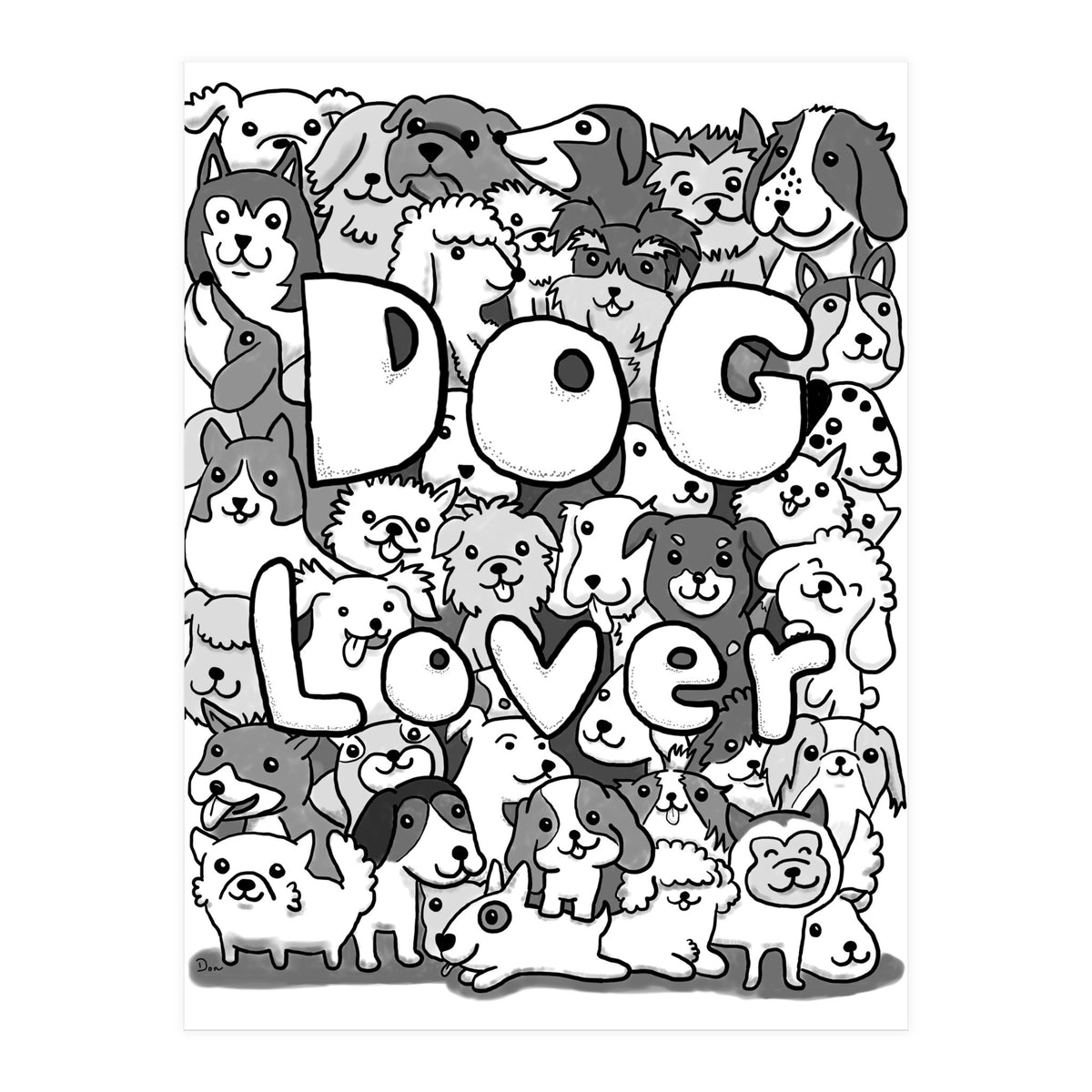 Doodle 72:  Dog Lover (Print Only)