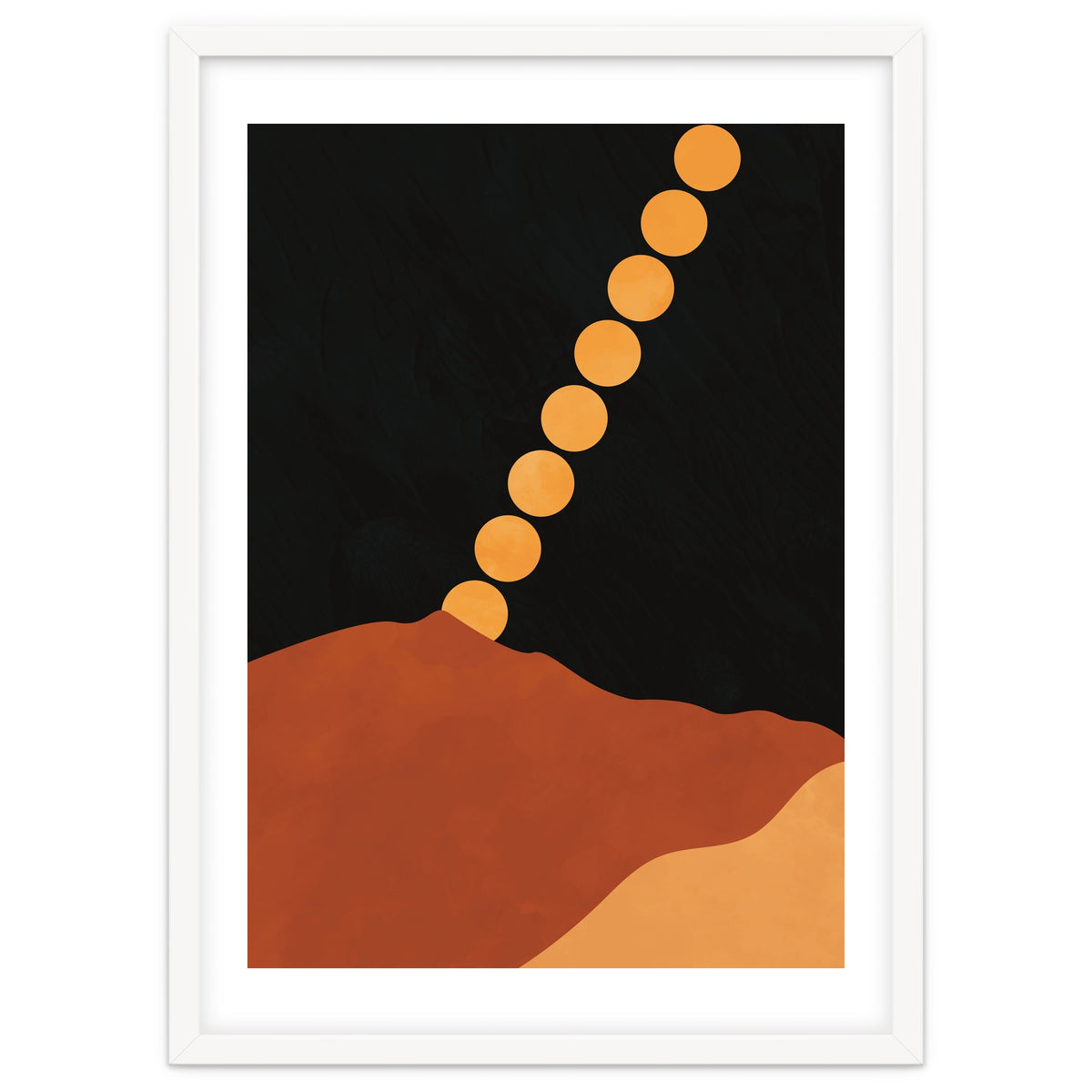 Mountain Hills Moon Earth Tones