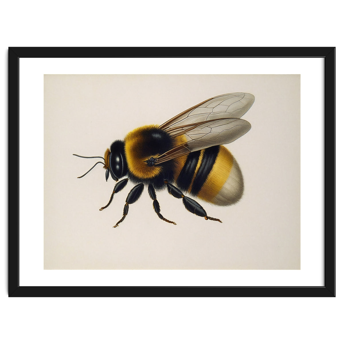 Bumblebee Vintage Illustration