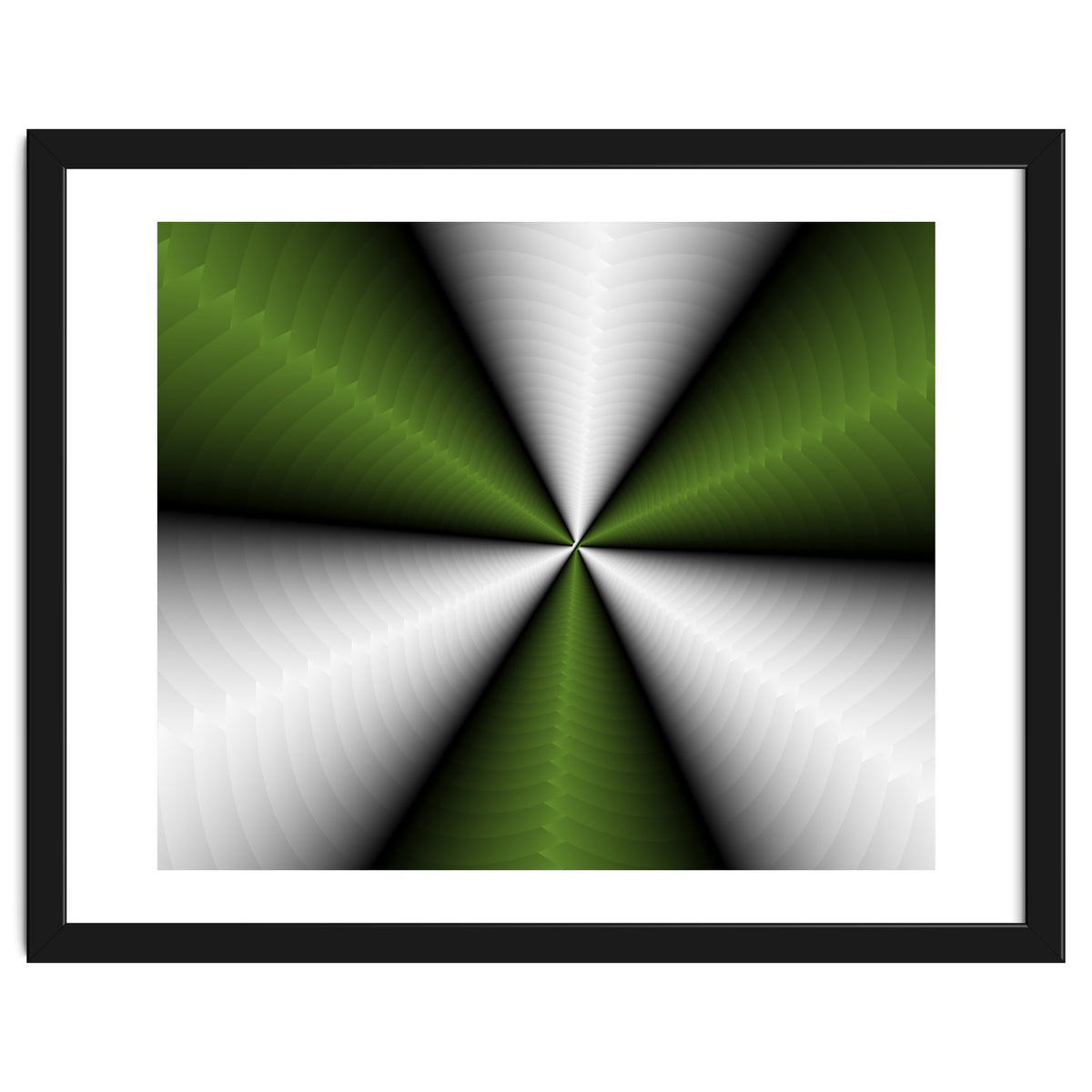 Green Color Modern Interior Art