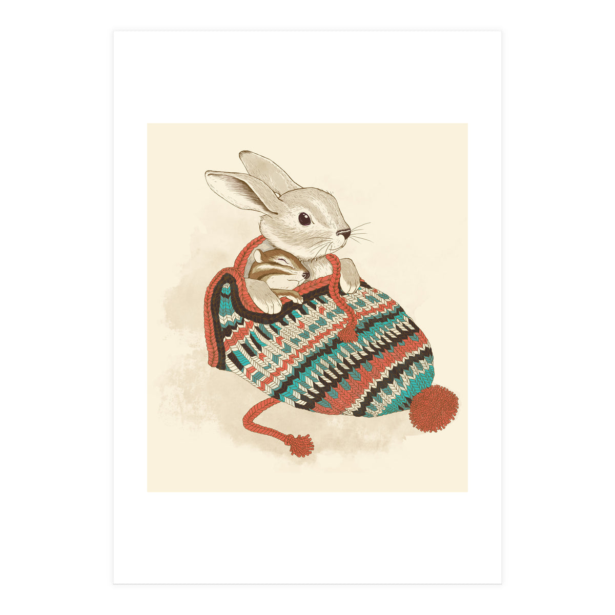 Cozy Chipmunk (Print Only)