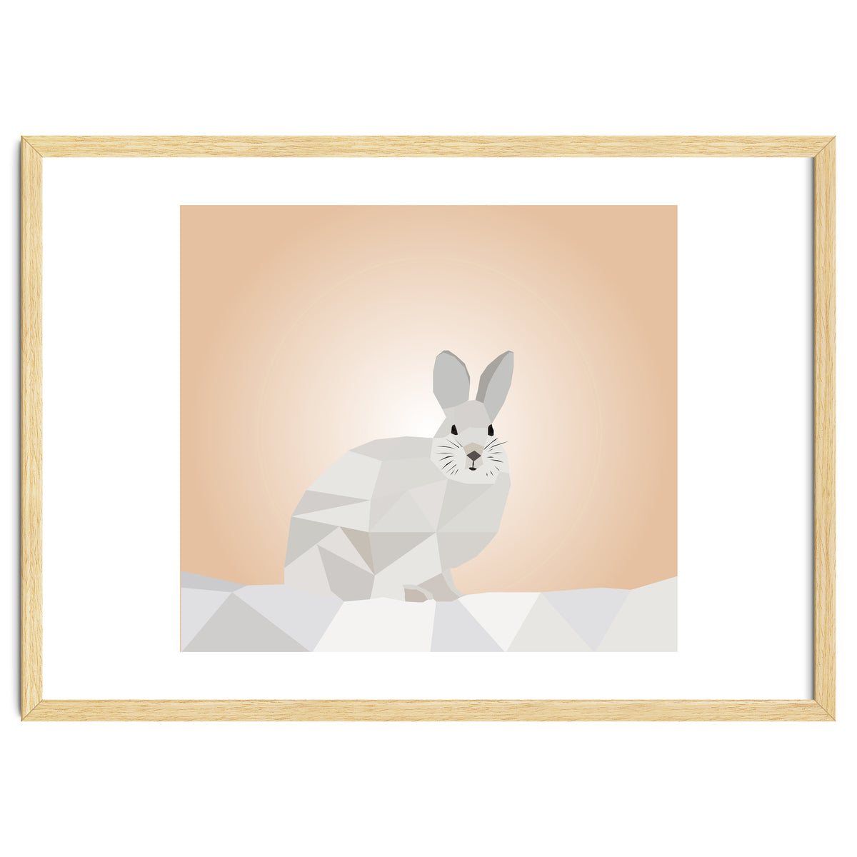 Rabbit Low Poly Art