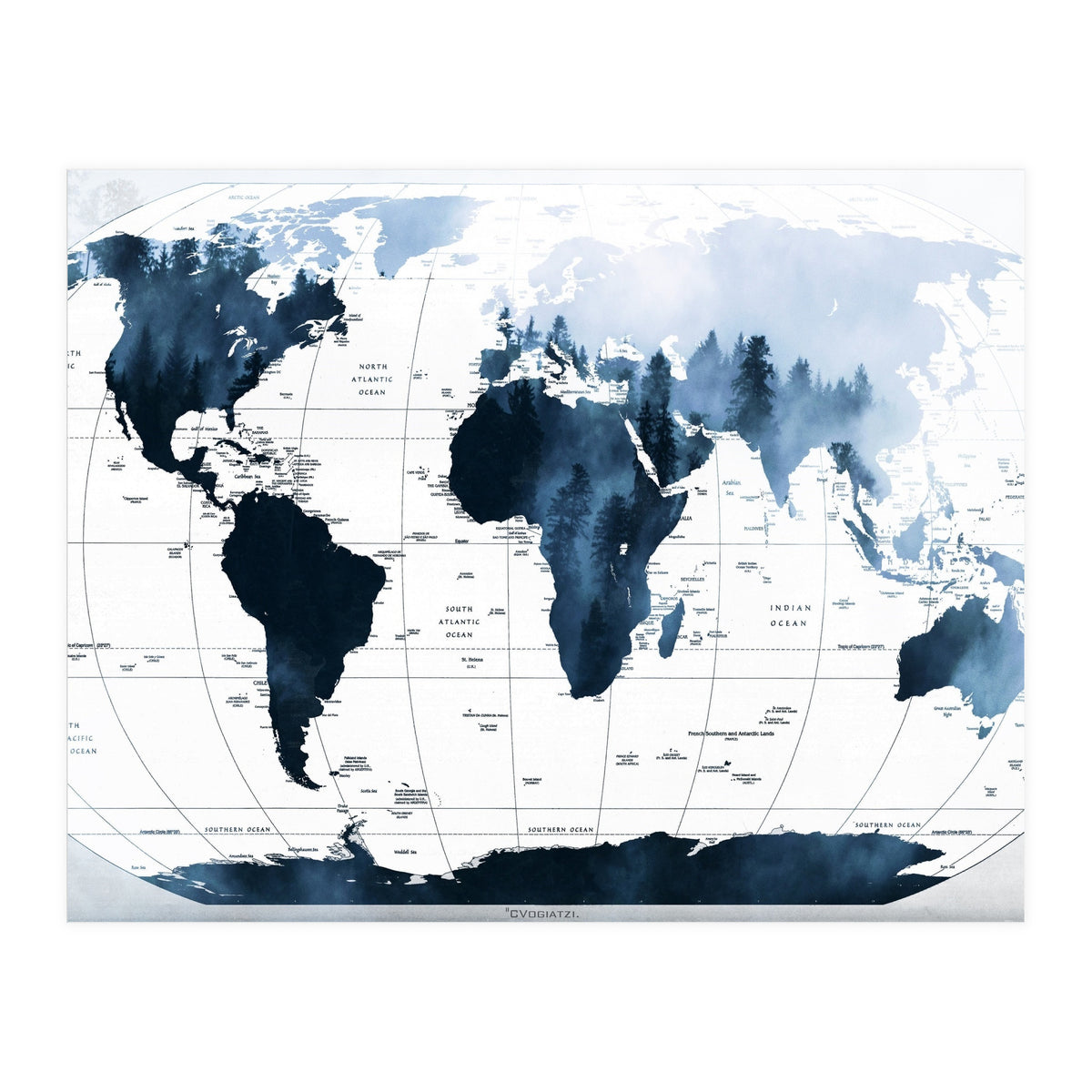 ALLOVER THE WORLD-Woods fog (Print Only)