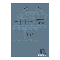 Atlanta Airport Layout (Print Only)