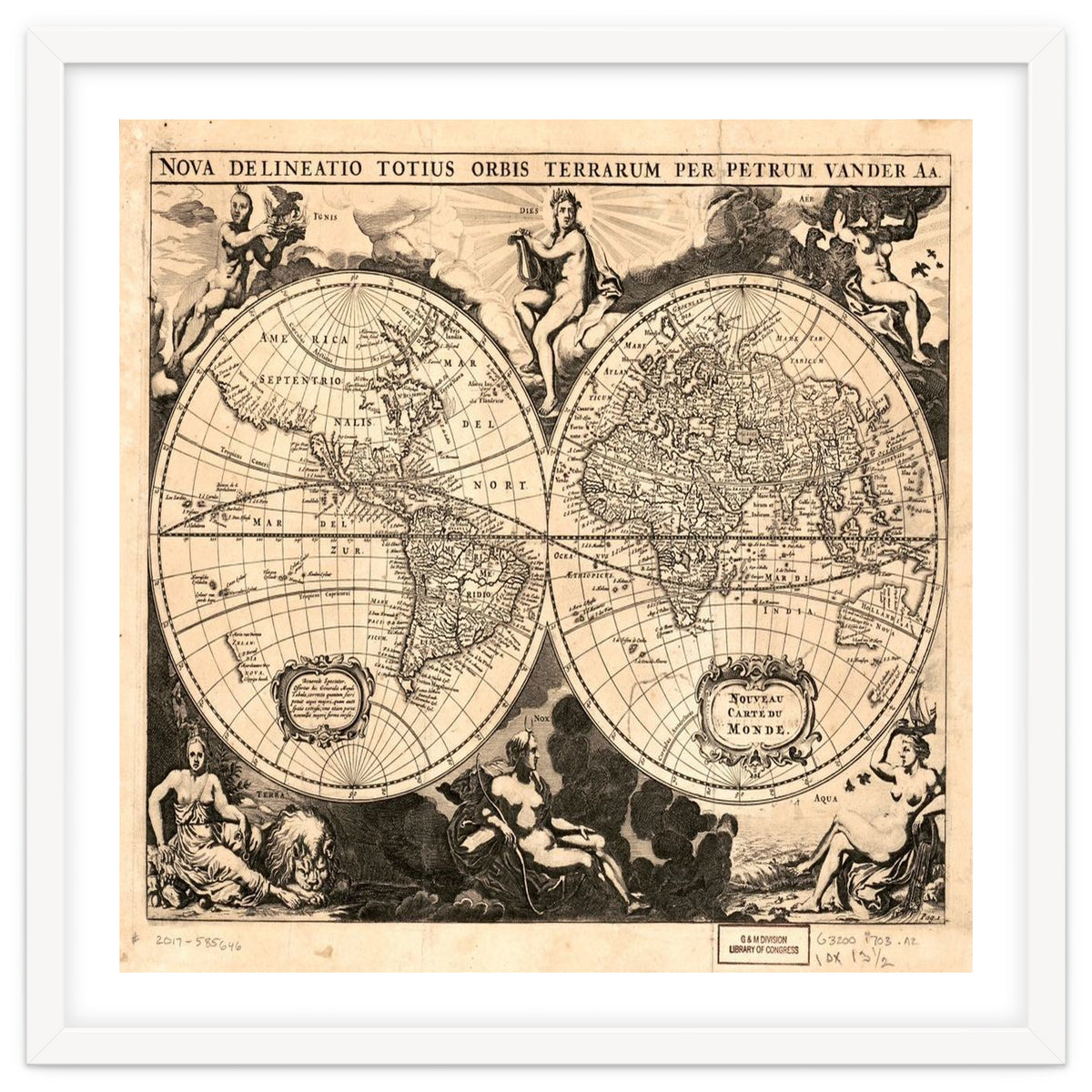 Old world mapa mundi
