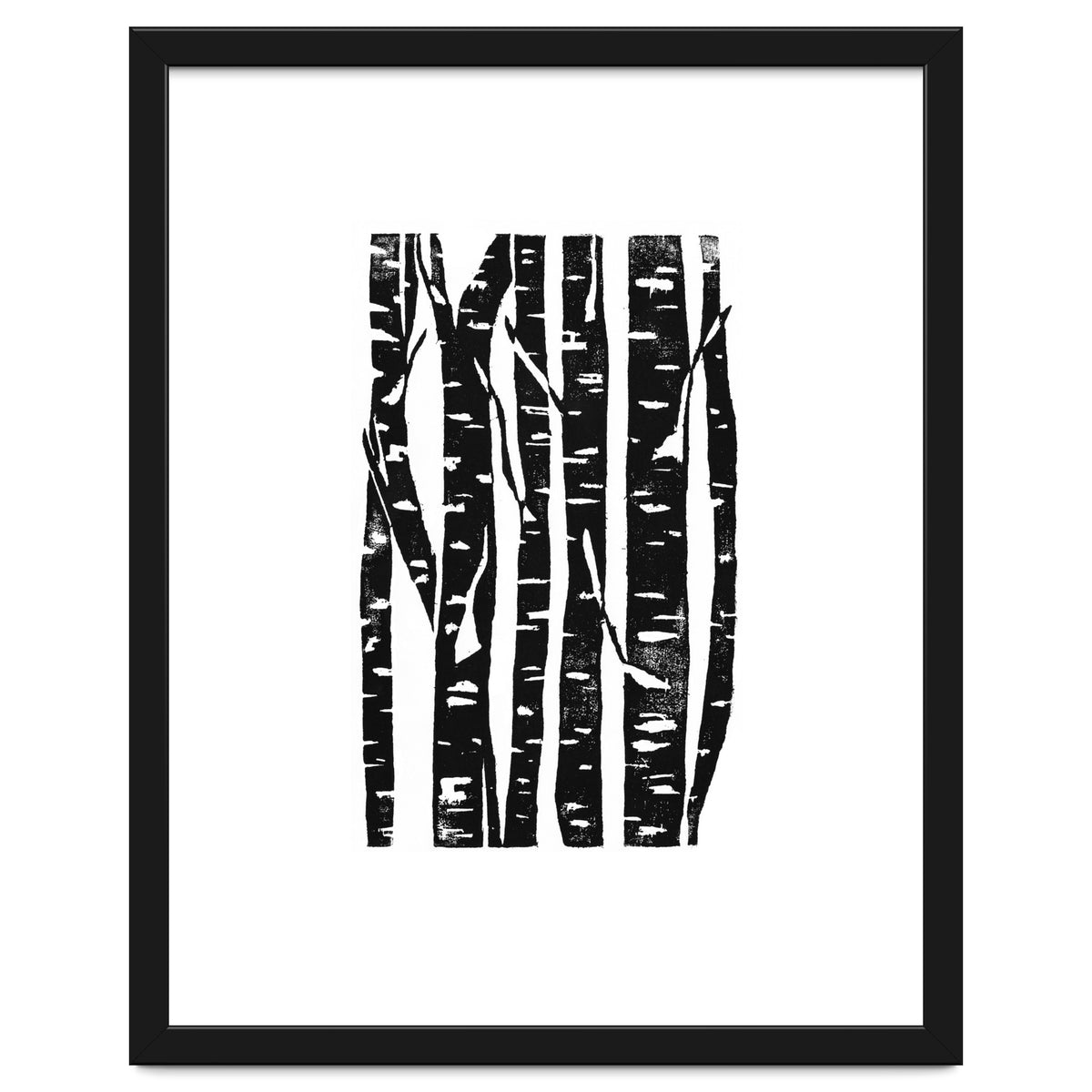 Woodcut Birches